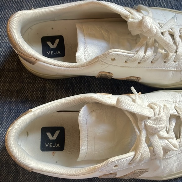 Veja CAMPO LEATHER WHITE PLATINE - Picture 4 of 4